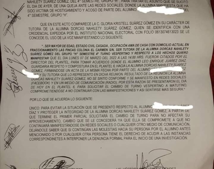 Cobatab encubre acosadores