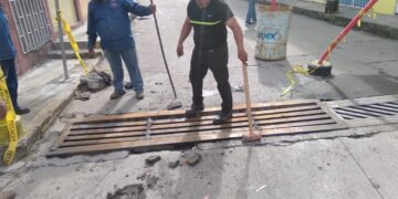 Al fin, reparan rejilla