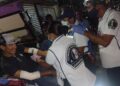 Encumbrado con todo y moto