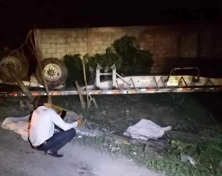 Trailazo dejo cinco muertos