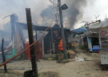 Intoxicadas por incendio