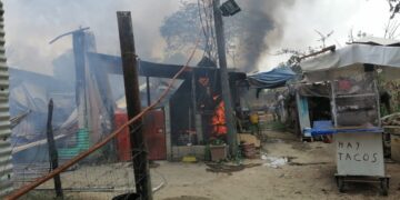 Intoxicadas por incendio