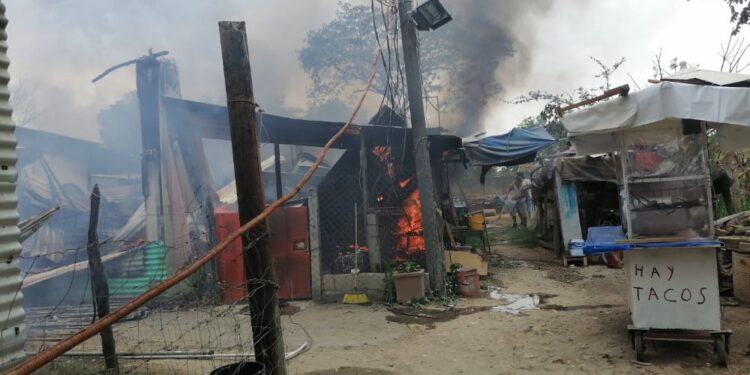 Intoxicadas por incendio