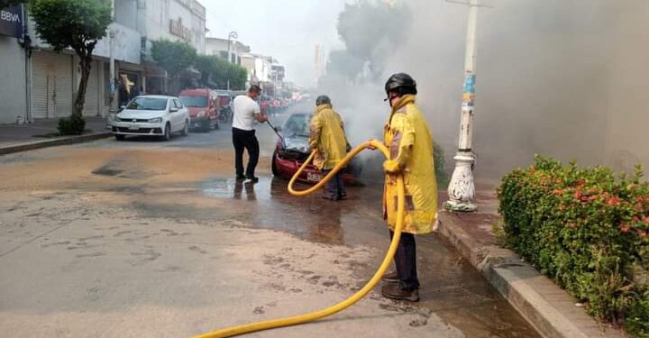 Se salvó de achicharrarse