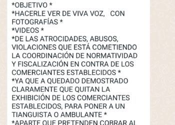 Marcharán contra el ambulantaje