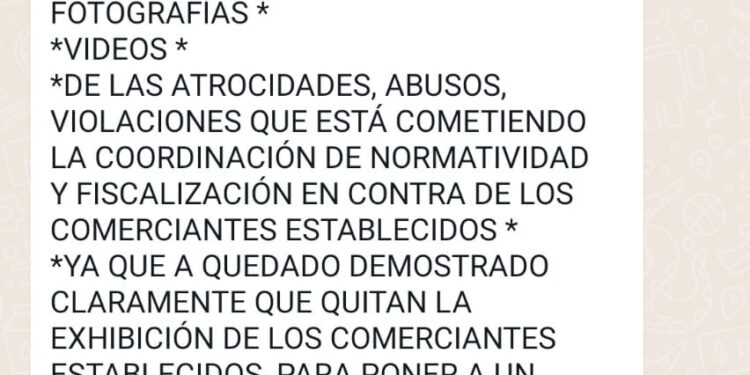 Marcharán contra el ambulantaje