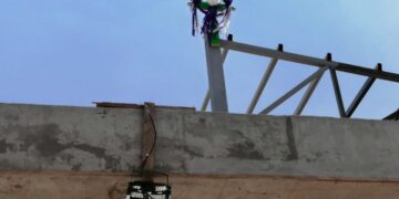 Albañiles festejaron su día