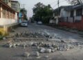 Destrozaron la calle