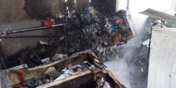 Flamazo en residencial