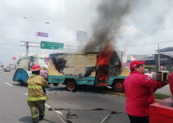 Chocó y se incendió