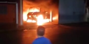 Se quemó bunker de Transportes Ferrer