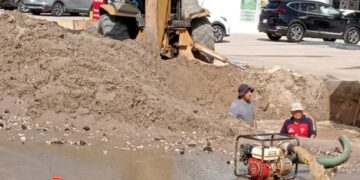 Caótica fuga de agua