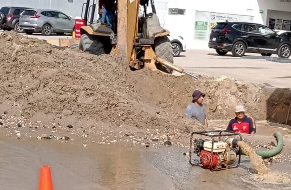 Caótica fuga de agua