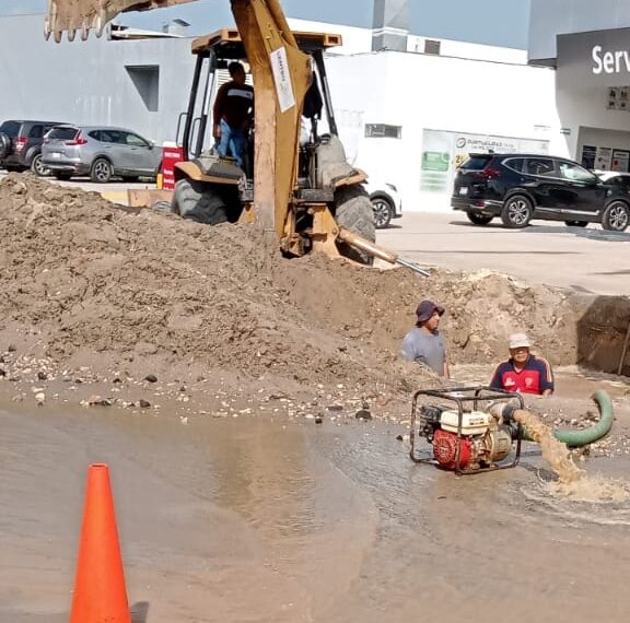 Caótica fuga de agua