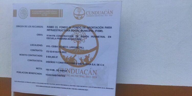 Construye “Chelo” Cano una barda a sobreprecio