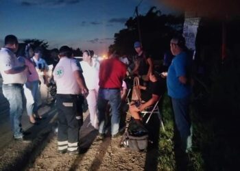 Derraparon madre e hija motorizadas