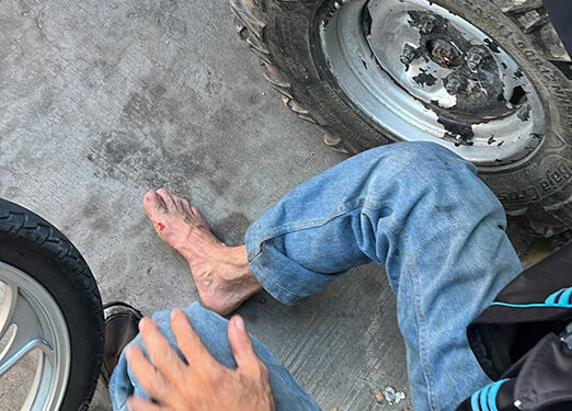 Encumbrado por un auto fantasma