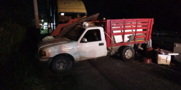 Lo arrastró un tráiler