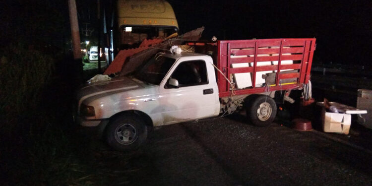 Lo arrastró un tráiler