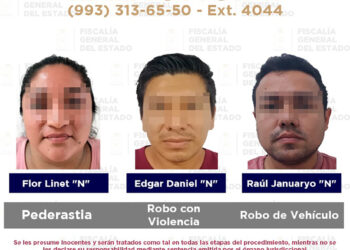 Cuatro hombres y una mujer detenidos: FGE