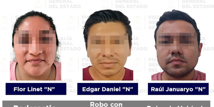 Cuatro hombres y una mujer detenidos: FGE