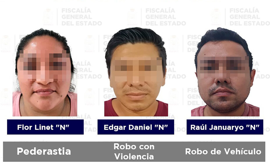 Cuatro hombres y una mujer detenidos: FGE