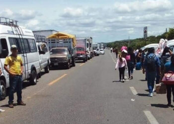 Paralizan transporte