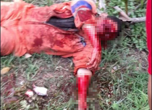 Motociclista destrozado