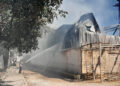 Voraz incendio acabó bodega de café