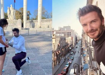 David Beckham consiente a sus fanáticos de CDMX y hasta se hinca para firmar autógrafos