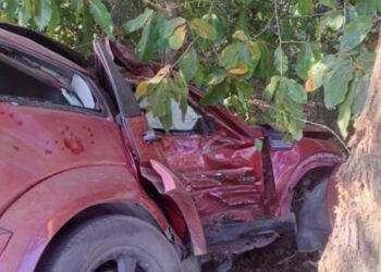 Estrelló su camioneta