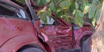 Estrelló su camioneta