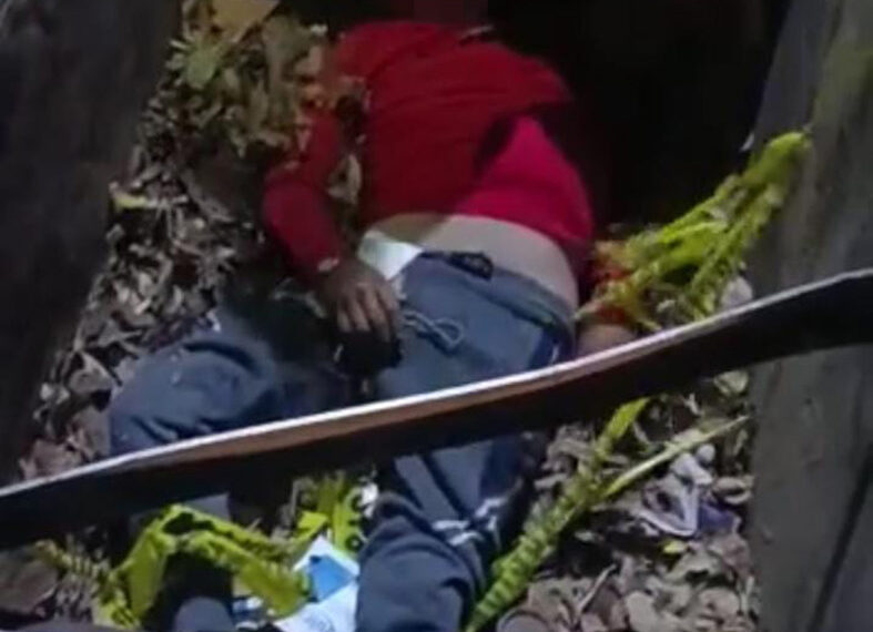 Terminó en la alcantarilla