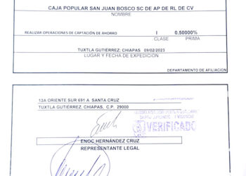 COMUNICADO IMPORTANTE PARA TODOS LOS SOCIOS Y AHORRADORESMENORES DE LA CAJA POPULAR SAN JUAN BOSCO