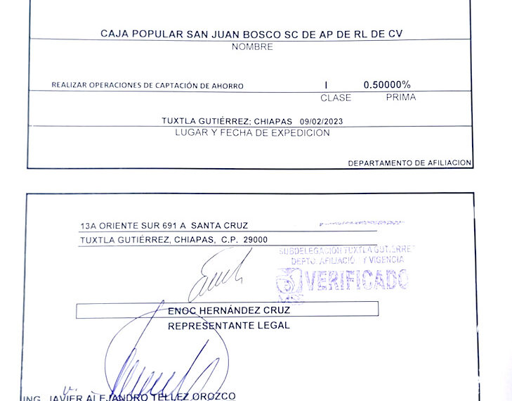 COMUNICADO IMPORTANTE PARA TODOS LOS SOCIOS Y AHORRADORESMENORES DE LA CAJA POPULAR SAN JUAN BOSCO
