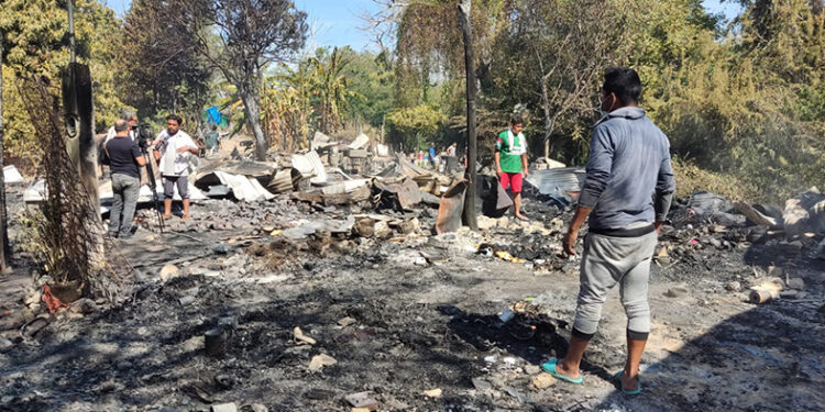 Autoridades brindan apoyo a afectados por incendio