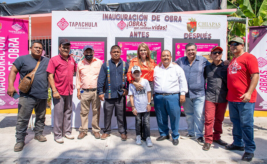 Entrega obra de pavimentación