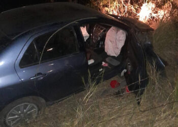 Terminó destrozado