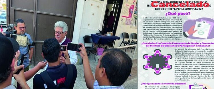 Absuelve Comisión del IEPC Chiapas a Plácido Morales