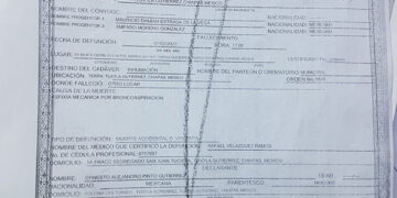 Necropsia asegura que falleció por bronco aspiración