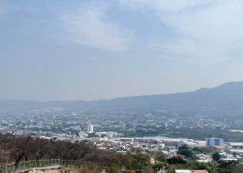 Presencia de bruma sobre Tuxtla