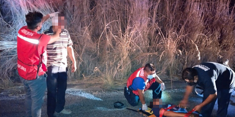 Porraceados tras salir de la fiesta