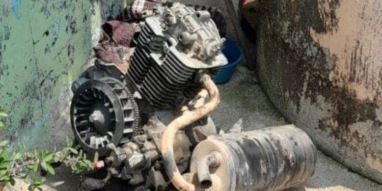 Mototaxi desvalijado