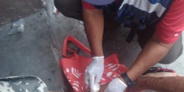 Choca motocicleta y mototaxi