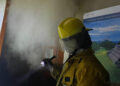 Incendio en zona arqueológica