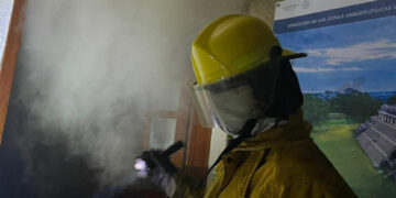 Incendio en zona arqueológica