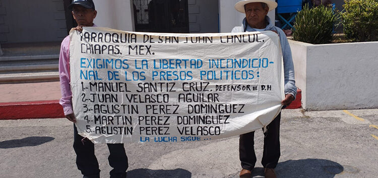 Exigen libertad de cinco detenidos