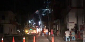 Apagón general en Palenque causa temor