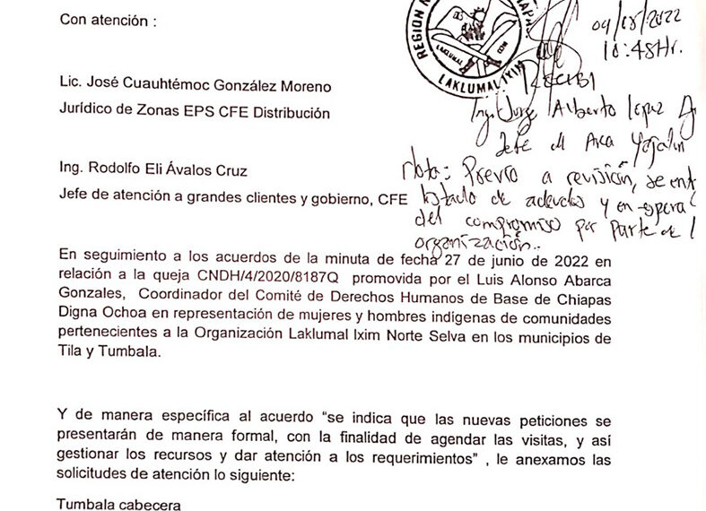 Indígenas choles exigen tarifas justas