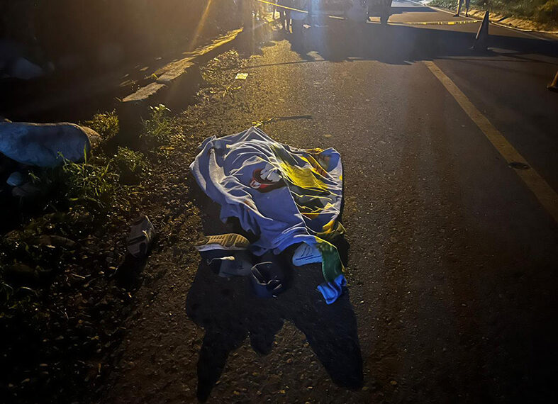 Encumbrado por un vehículo